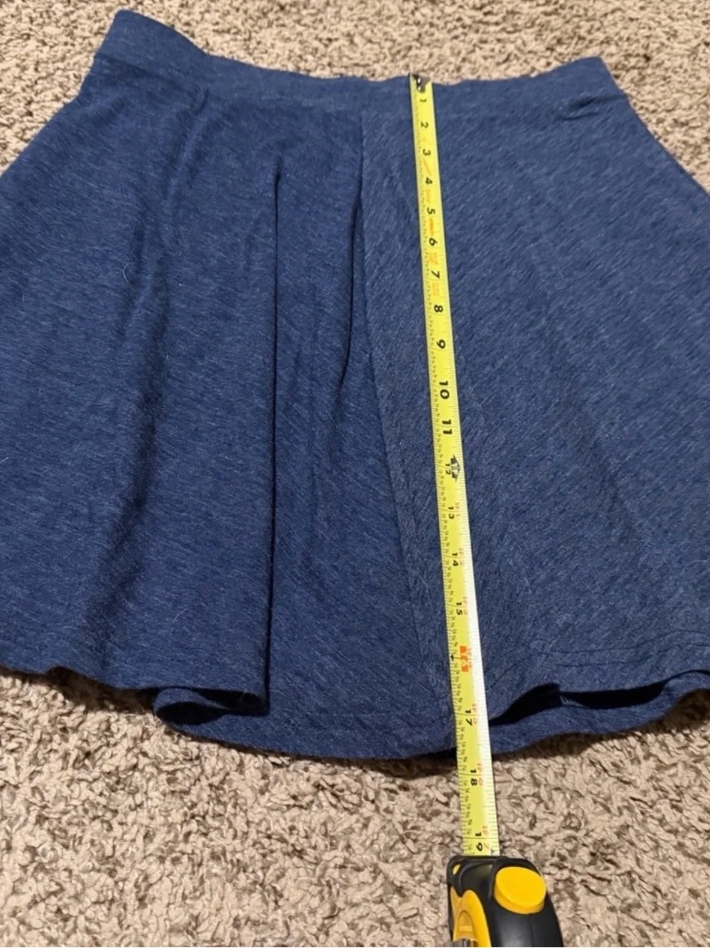 Blue  Skirt - Women's Flared Skirt, SIZE M